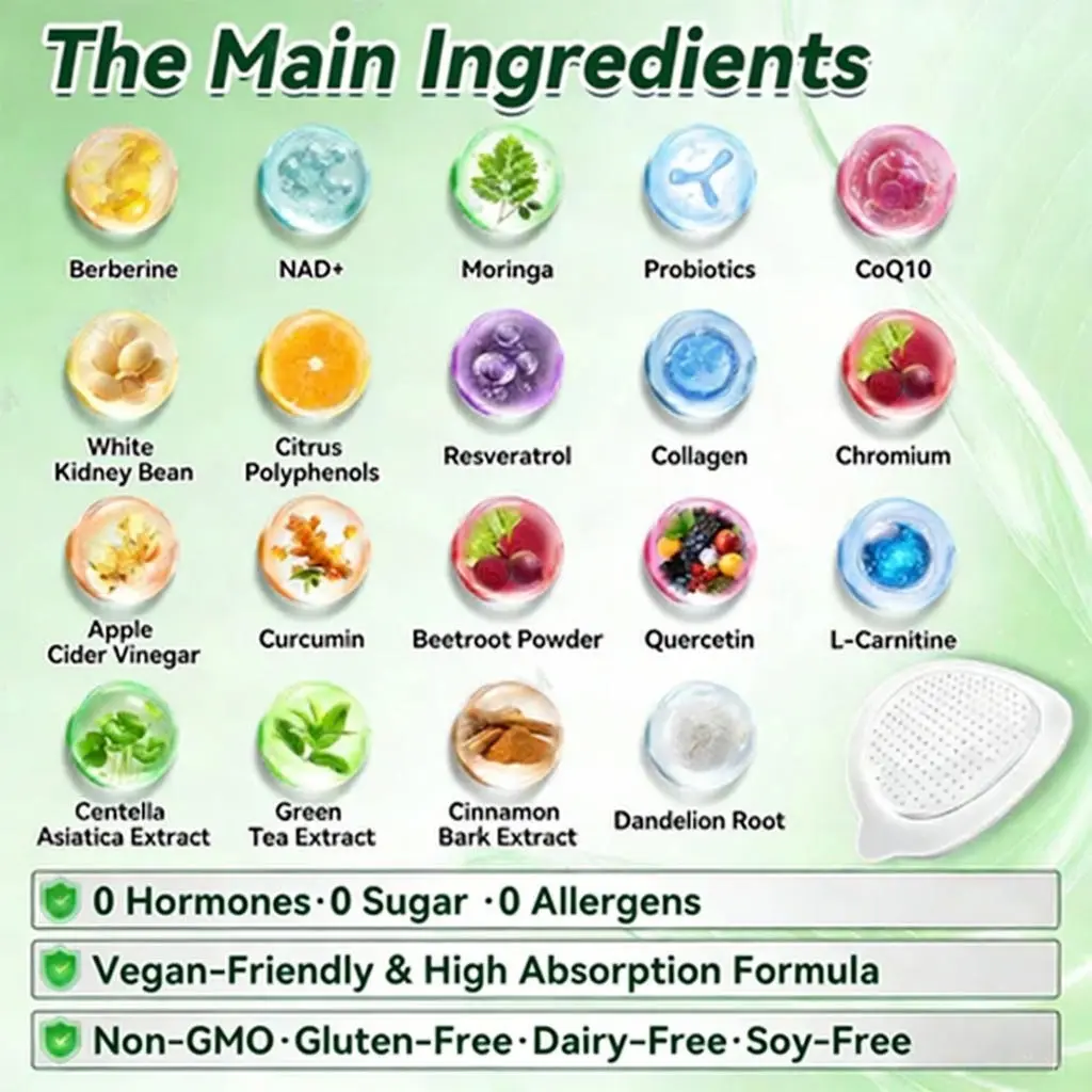 Last 3 Hours: Moringa & Berberine × NAD+ 10-in-1 Nano-Microneedle Patches – 70% Off 🗽 - Image 5