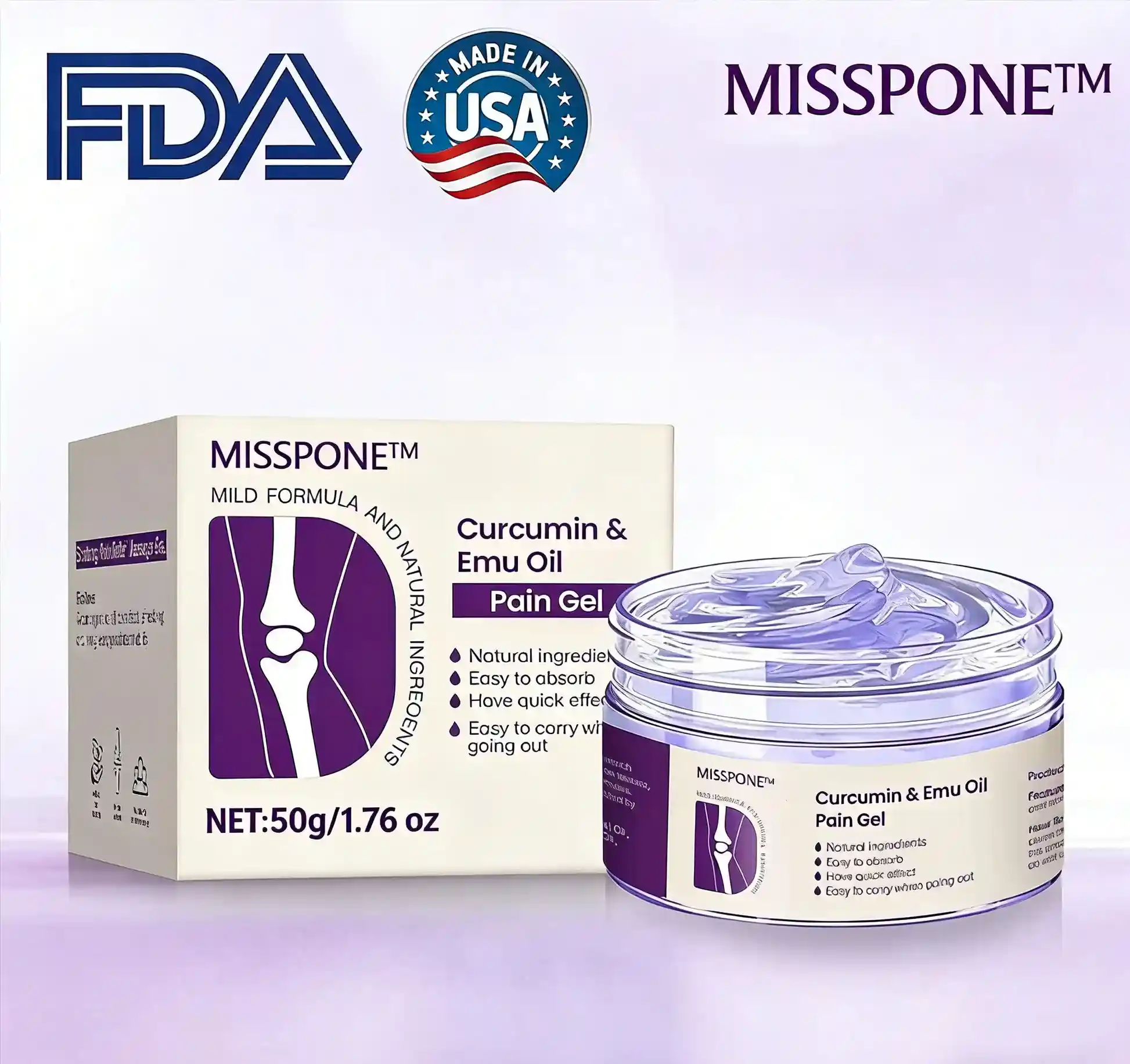 Curcumin & Emu Oil Pain Gel