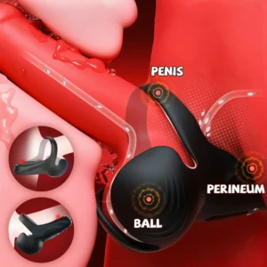 Alternative view of 💥New on sale 2026 💞 Vibrating Electric Male Masturbation Lock Ring (Charging)