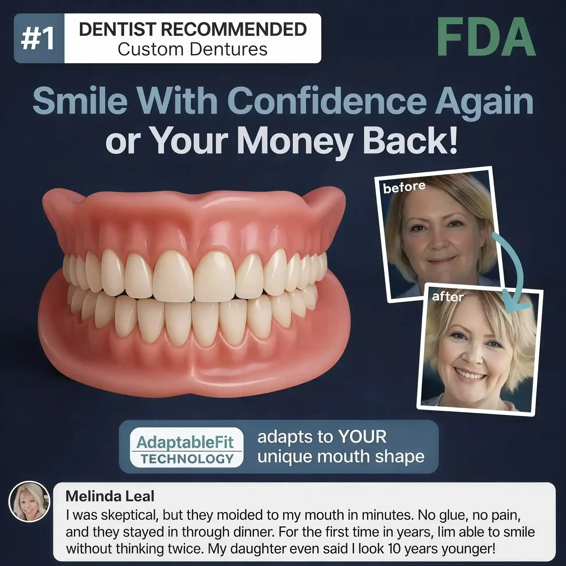 Newly upgraded second-generation complete dentures - Image 8