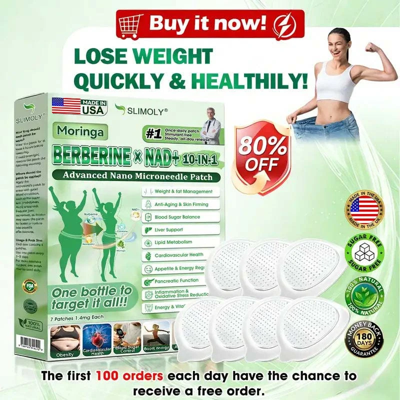 Moringa · Berberine × NAD+ 10-in-1 Advanced Nano Microneedle Patch