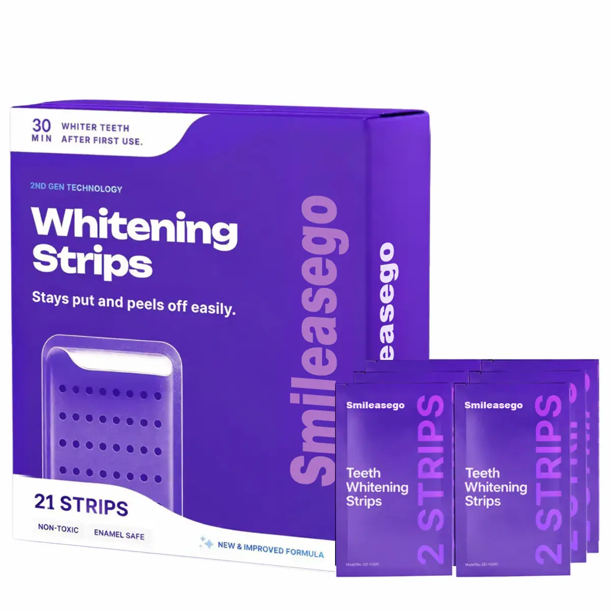Purple Teeth Whitening Strips