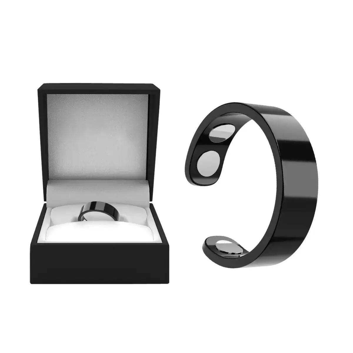 Magnetic Ring - Elegant Stainless Steel Ring - Magnet Rings - Image 15