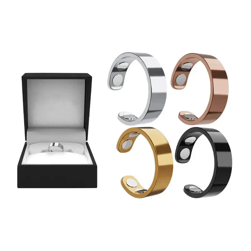 Magnetic Ring - Elegant Stainless Steel Ring - Magnet Rings - Image 25