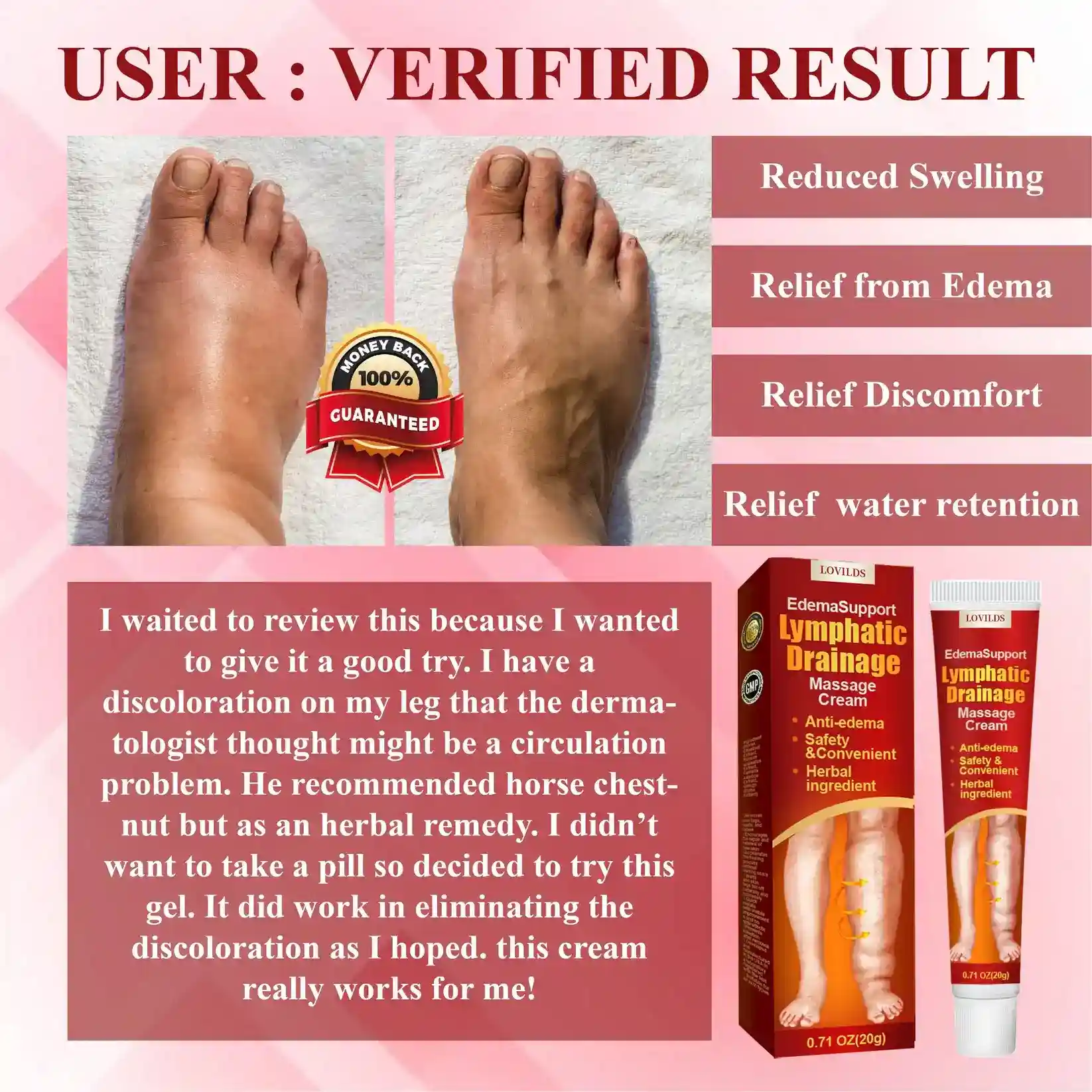 EdemaSupport Lymphatic Drainage Massage Cream - Image 4