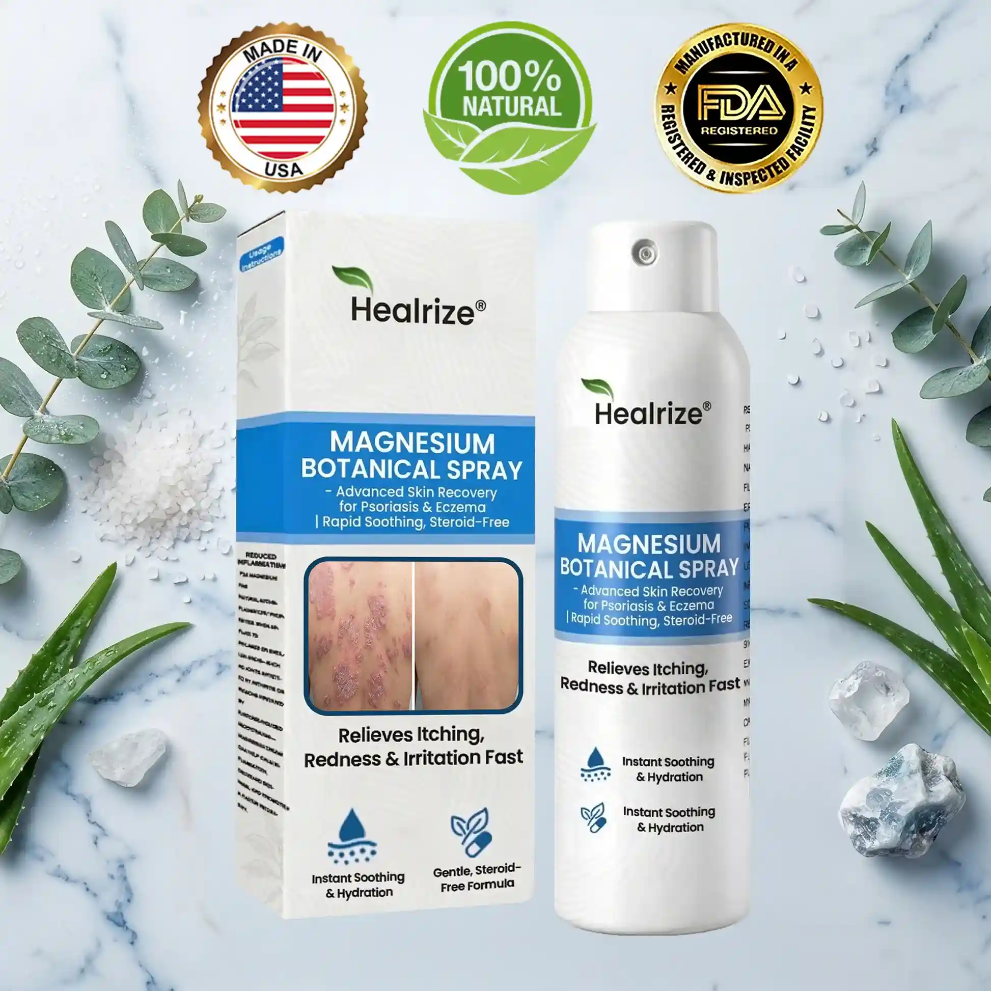 Magnesium Botanical Spray – Advanced Skin Recovery for Psoriasis & Eczema