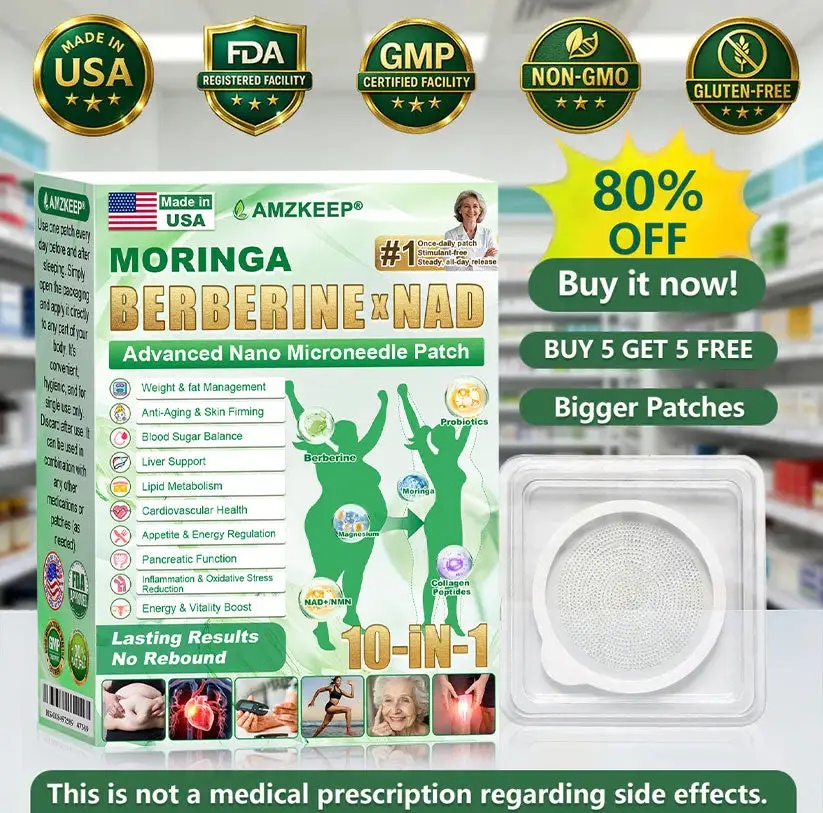10-in-1 Nano 𝑷𝒂𝒕𝒄𝒉 ·Lose cravings · Feel lighter in 7 days · No pills · No injections