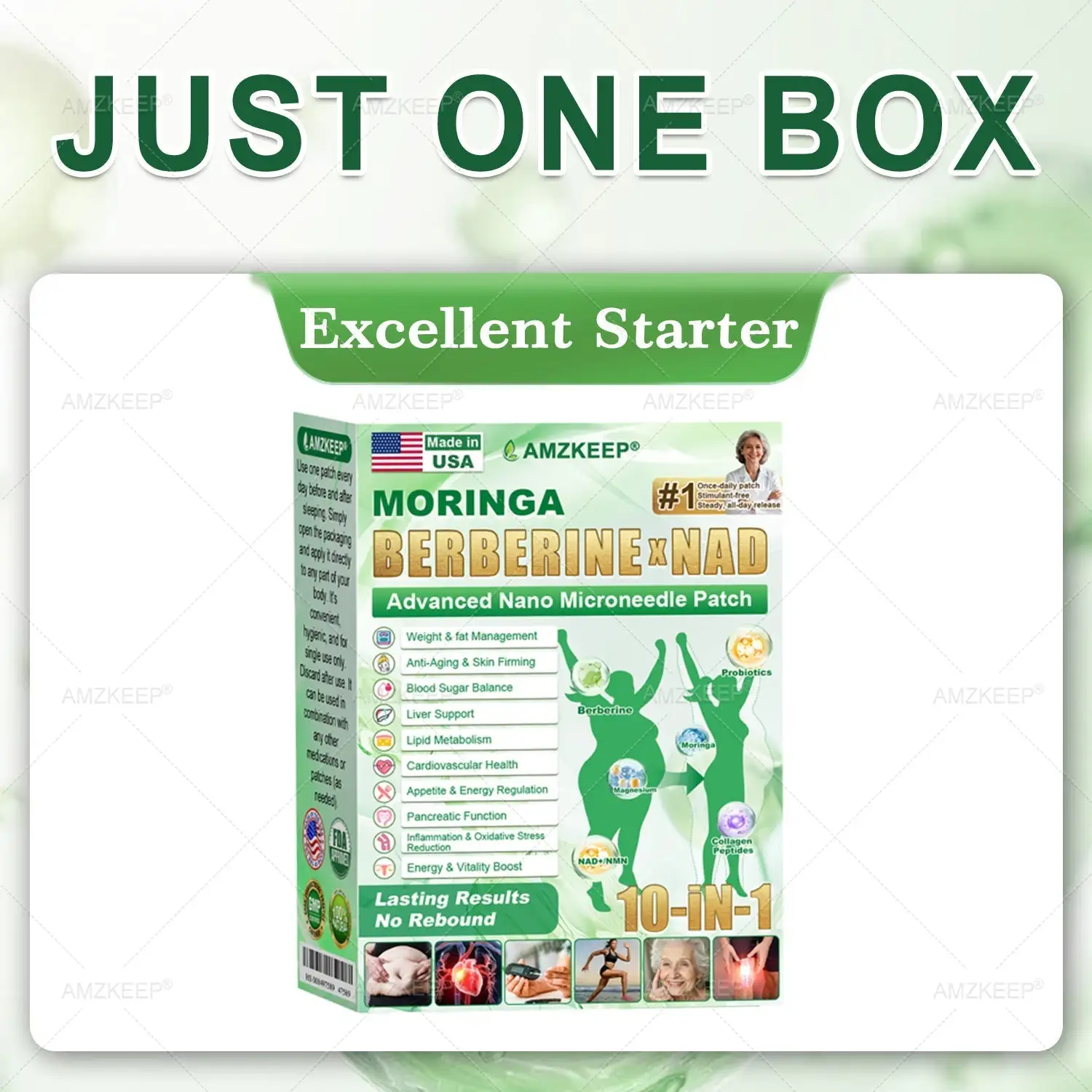 10-in-1 Nano 𝑷𝒂𝒕𝒄𝒉 ·Lose cravings · Feel lighter in 7 days · No pills · No injections - Image 14