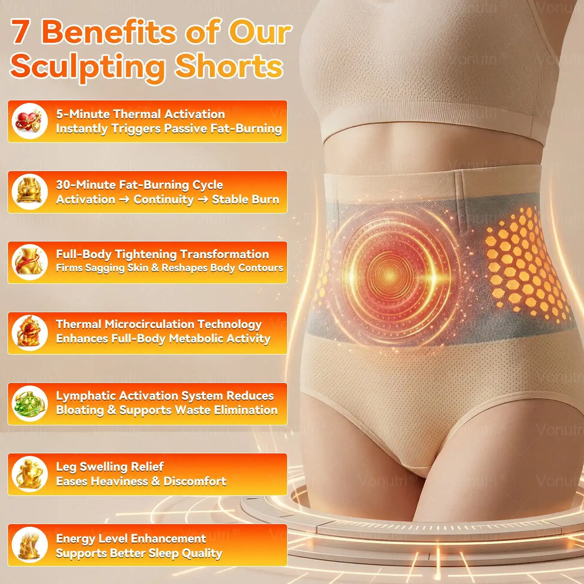 Thermogenic Fat-Burning Sculpting Shorts - Image 2
