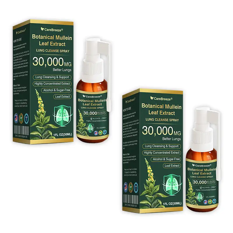 Botanical Mullein Leaf Extract Lung Cleanse Spray - Image 10