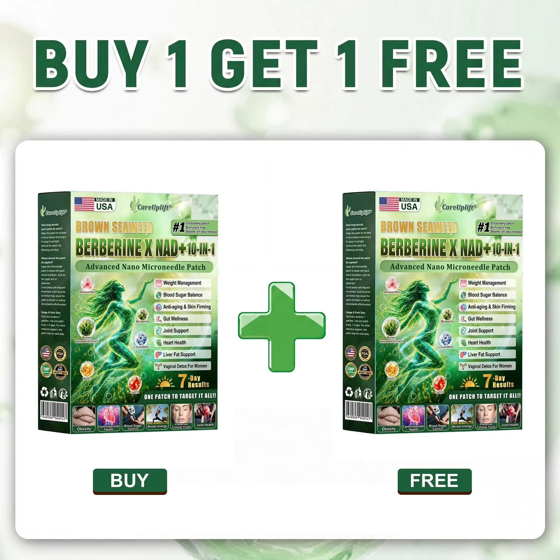 𝐁𝐫𝐨𝐰𝐧 𝐒𝐞𝐚𝐰𝐞𝐞𝐝× 𝐁𝐞𝐫𝐛𝐞𝐫𝐢𝐧𝐞× 𝐍𝐃𝐀+ 𝟏𝟎-𝐢𝐧 Nano Microneedle Nutrition Patch - Image 10
