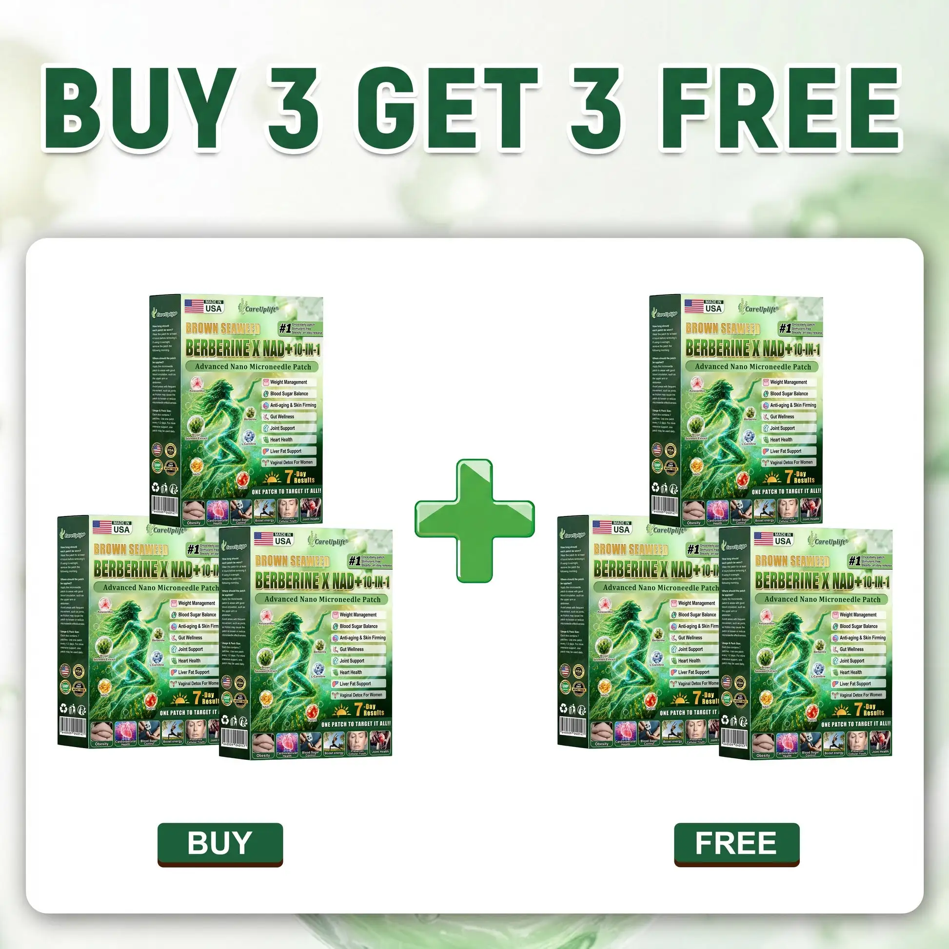 𝐁𝐫𝐨𝐰𝐧 𝐒𝐞𝐚𝐰𝐞𝐞𝐝× 𝐁𝐞𝐫𝐛𝐞𝐫𝐢𝐧𝐞× 𝐍𝐃𝐀+ 𝟏𝟎-𝐢𝐧 Nano Microneedle Nutrition Patch - Image 12