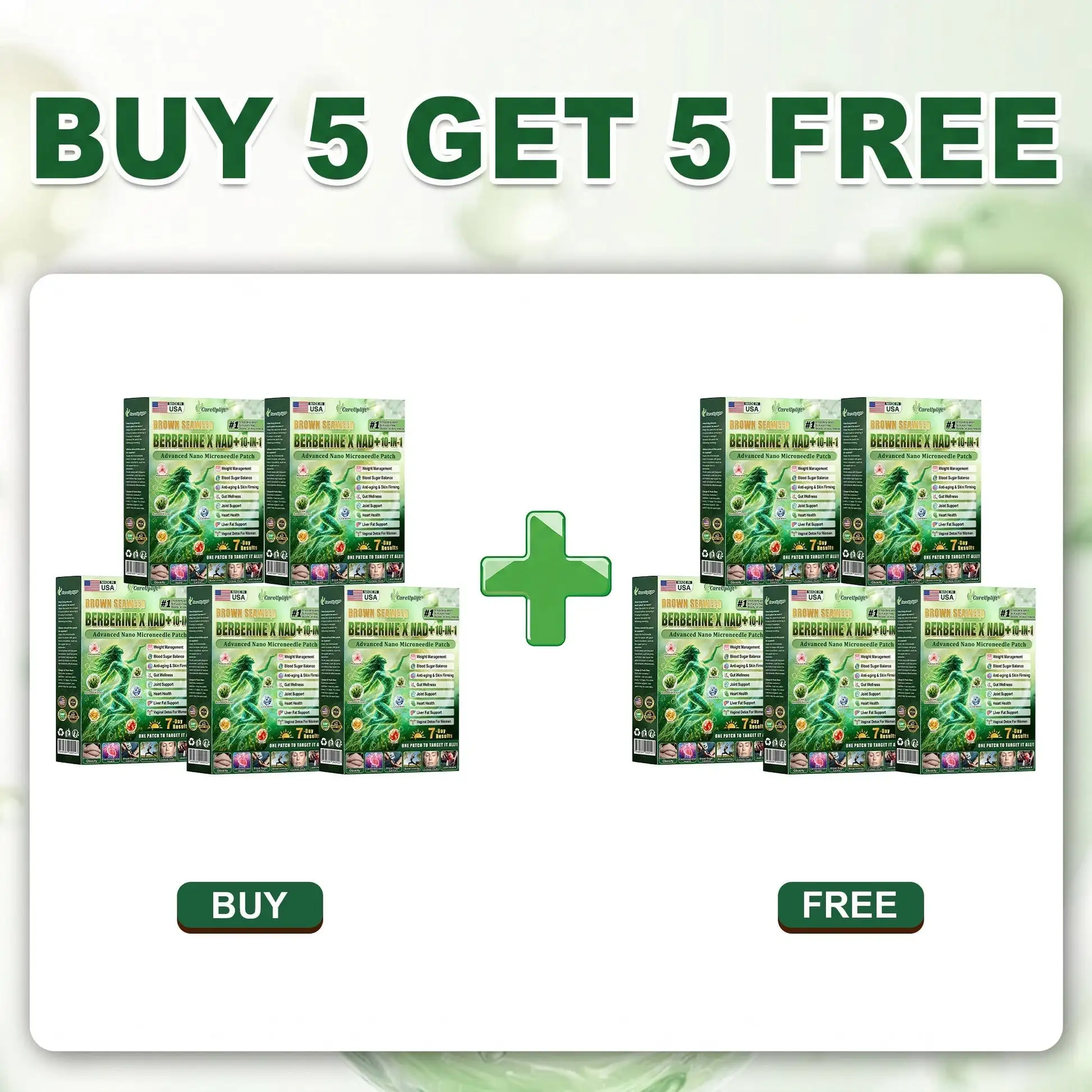 𝐁𝐫𝐨𝐰𝐧 𝐒𝐞𝐚𝐰𝐞𝐞𝐝× 𝐁𝐞𝐫𝐛𝐞𝐫𝐢𝐧𝐞× 𝐍𝐃𝐀+ 𝟏𝟎-𝐢𝐧 Nano Microneedle Nutrition Patch - Image 13