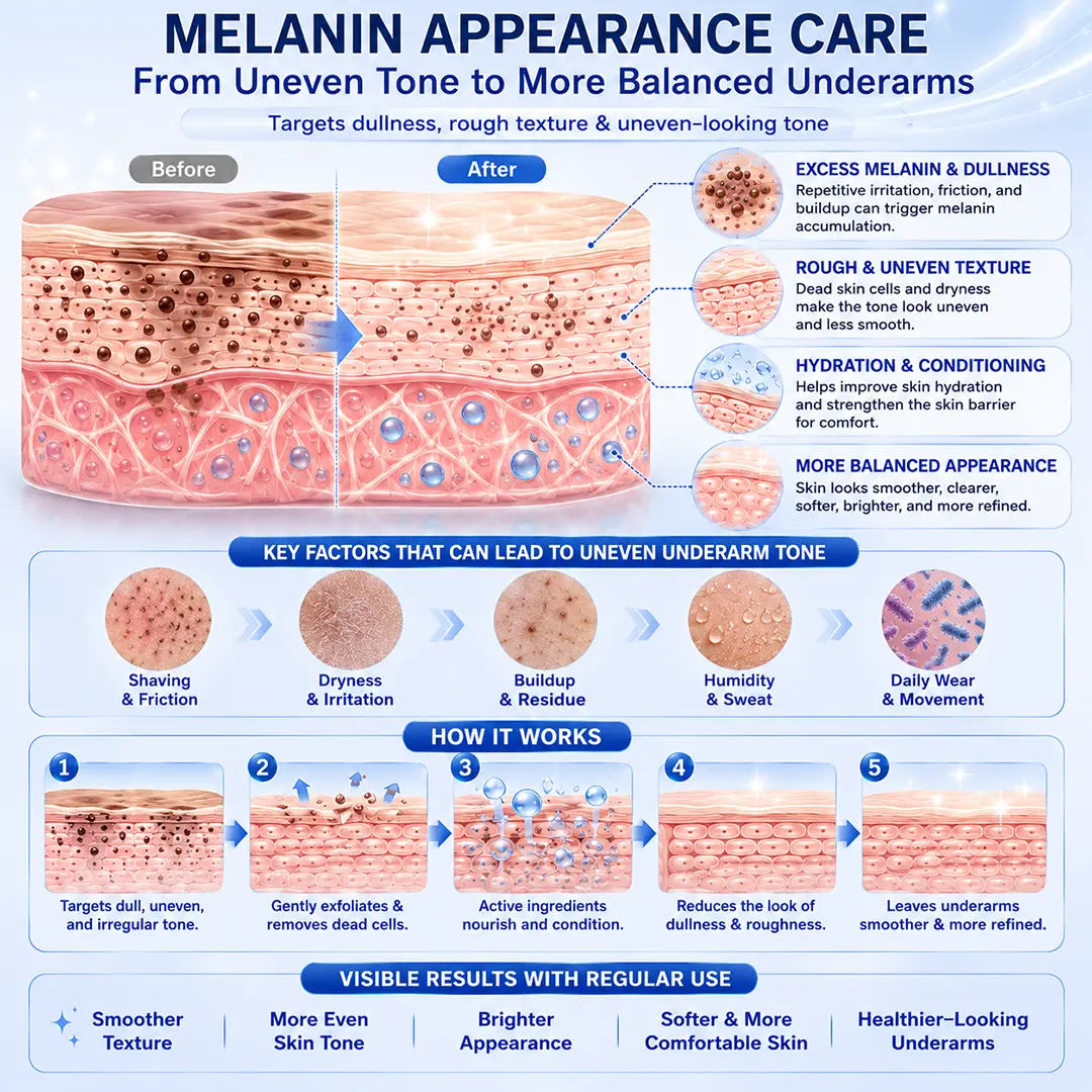 2-in-1 Nano Underarm Deodorizing & Melanin-Control Patches - Image 4
