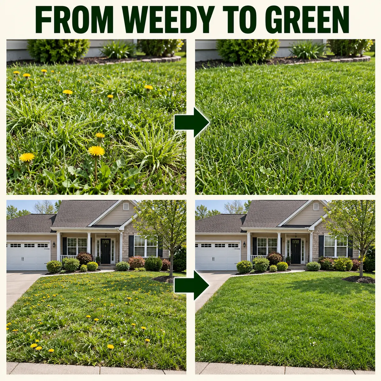 🔥 5-in-1 Weed & Feed | Fast-Acting Dual-Action Granules for Stubborn Lawn Weeds & a Greener-Looking Lawn - Image 2