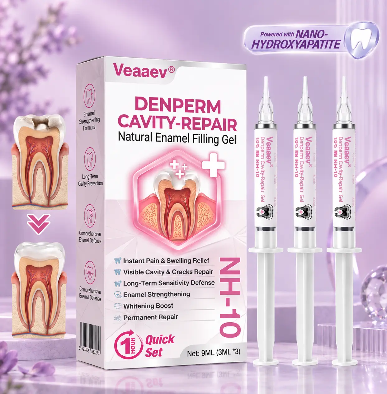 DenPerm Cavity-Repair Natural Enamel Filling Gel