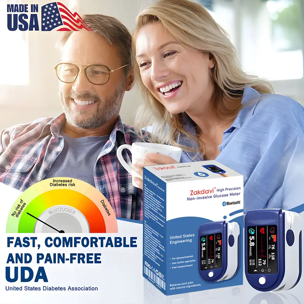 High Precision Non-invasive Glucose Meter 👨⚕️Clinical certification & 99.9% Accuracy